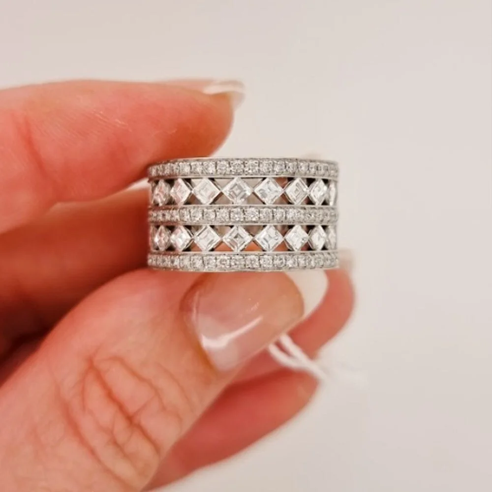 Tiffany diamond eternity deals ring